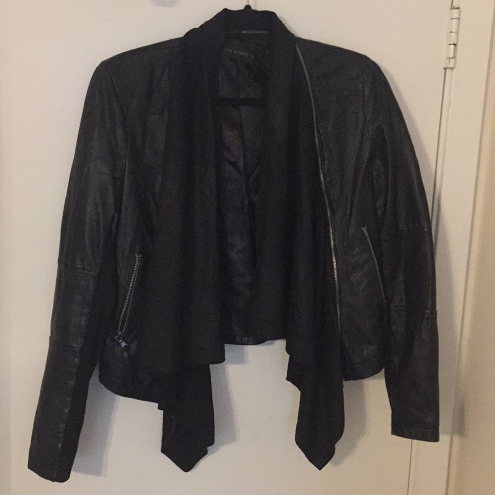 Zara  Sheep Leather And Cotton jacket